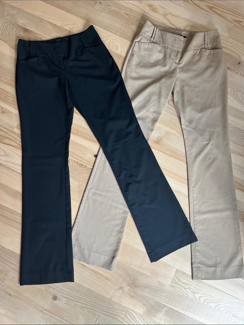 The Limited Bootcut Pants in Black and Tan